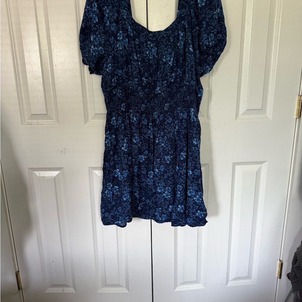 Old Navy Blue Floral Midi Dress - Picture 3 of 3